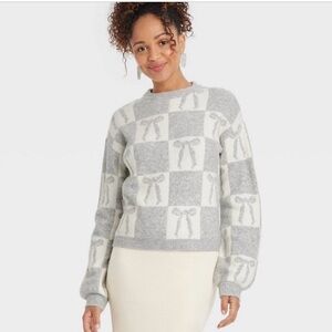A New Day women’s bow sweater, size small, never worn